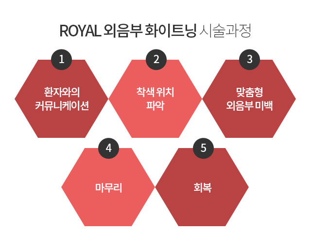 ROYAL 외음부 화이트닝 시술과정